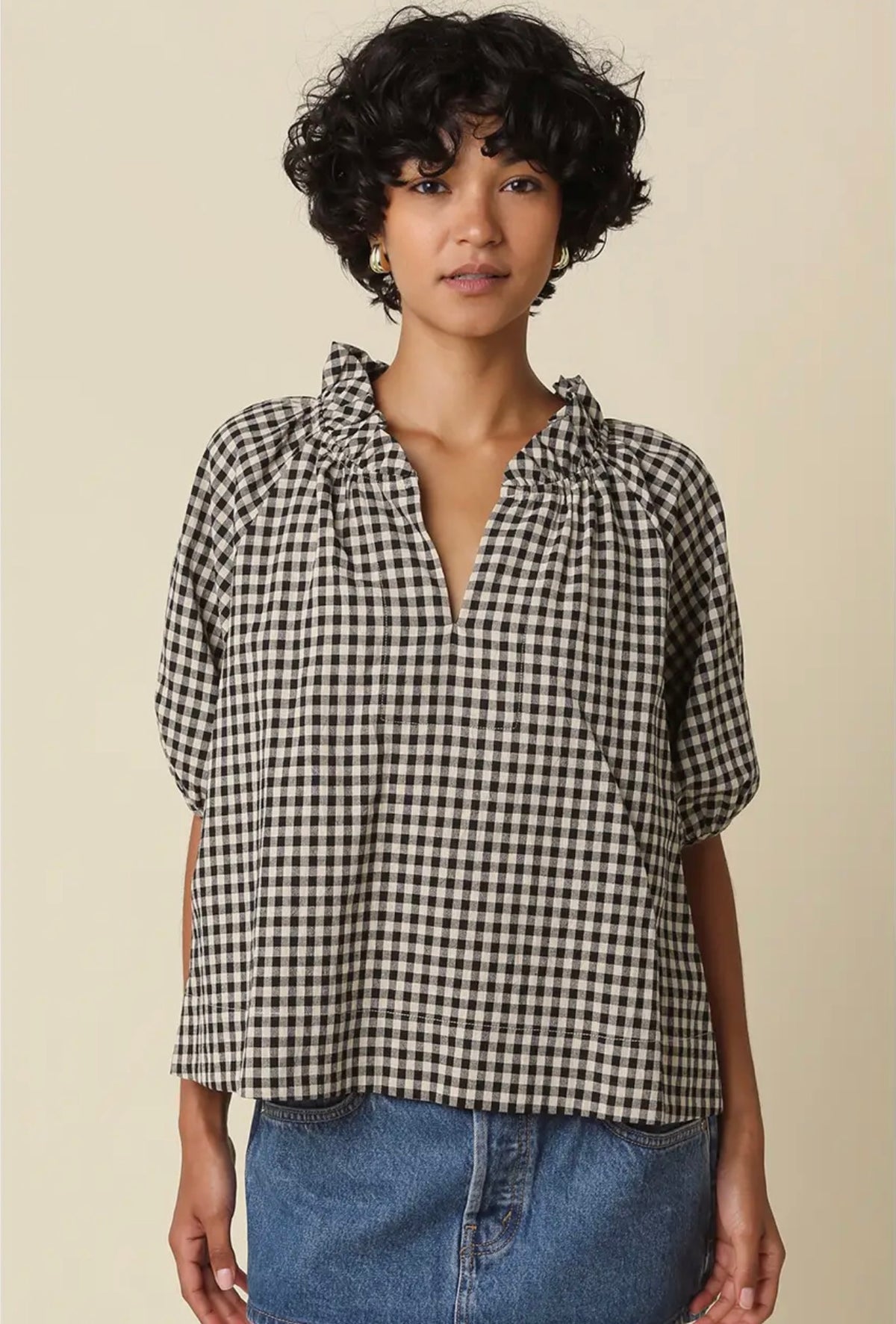 Alex Gingham Blouse