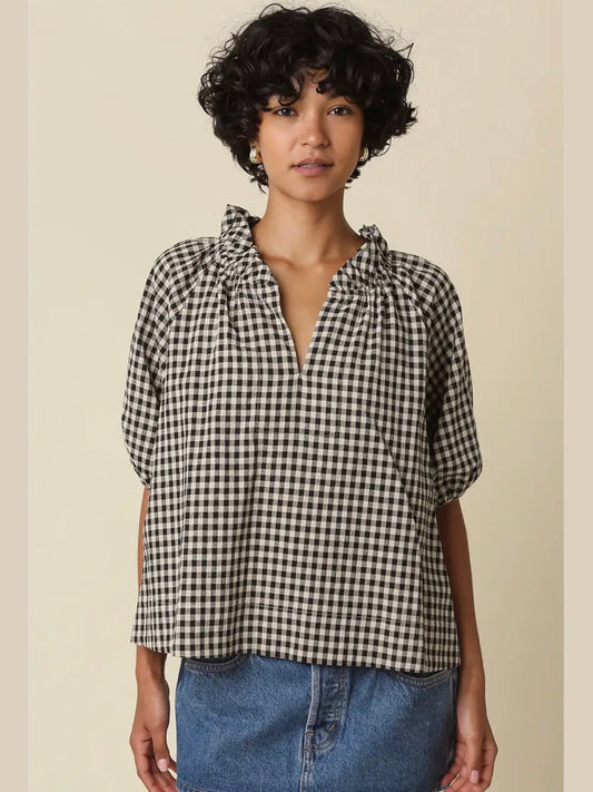 Alex Gingham Blouse