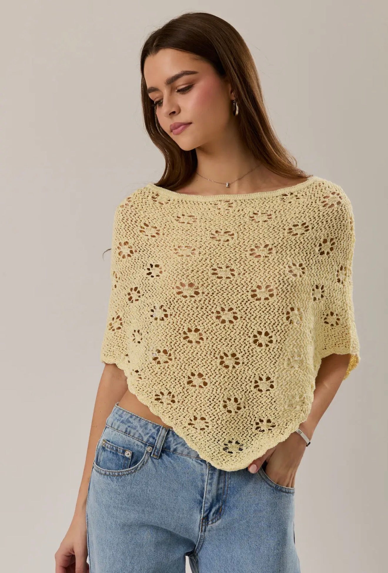 IVEY KNIT PONCHO