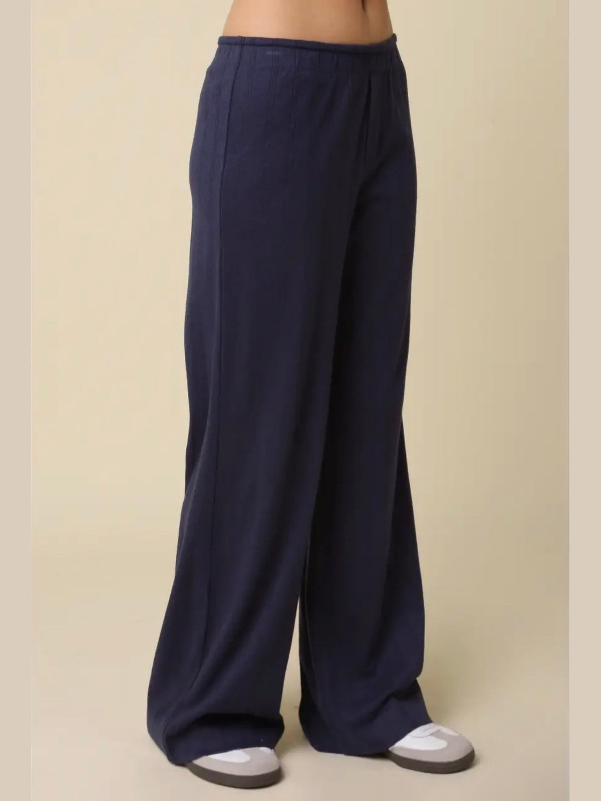 Baylee Cotton Lounge Pants - Navy