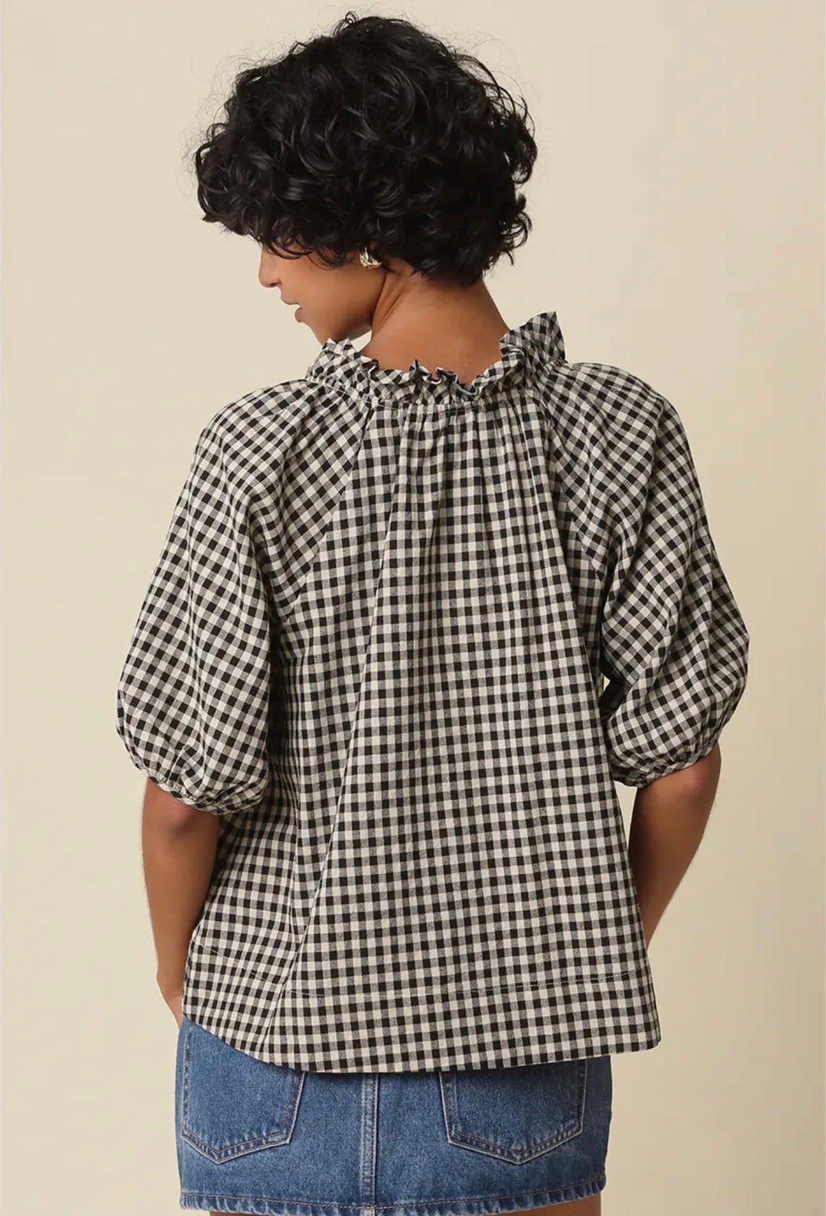 Alex Gingham Blouse