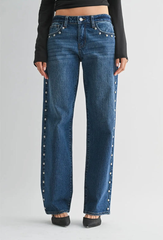 LIZ STUD JEANS