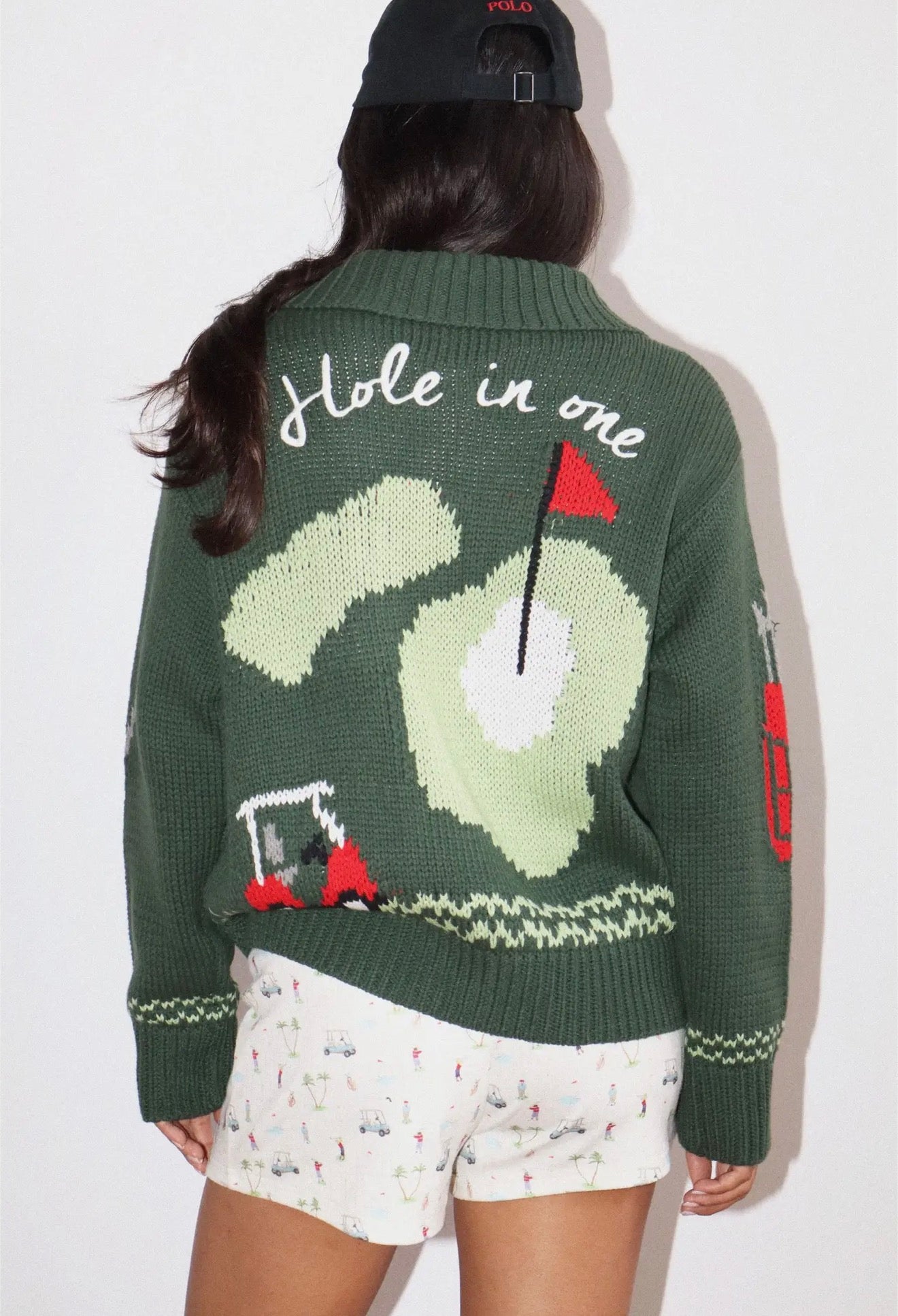 Hole in One Zip Sweater