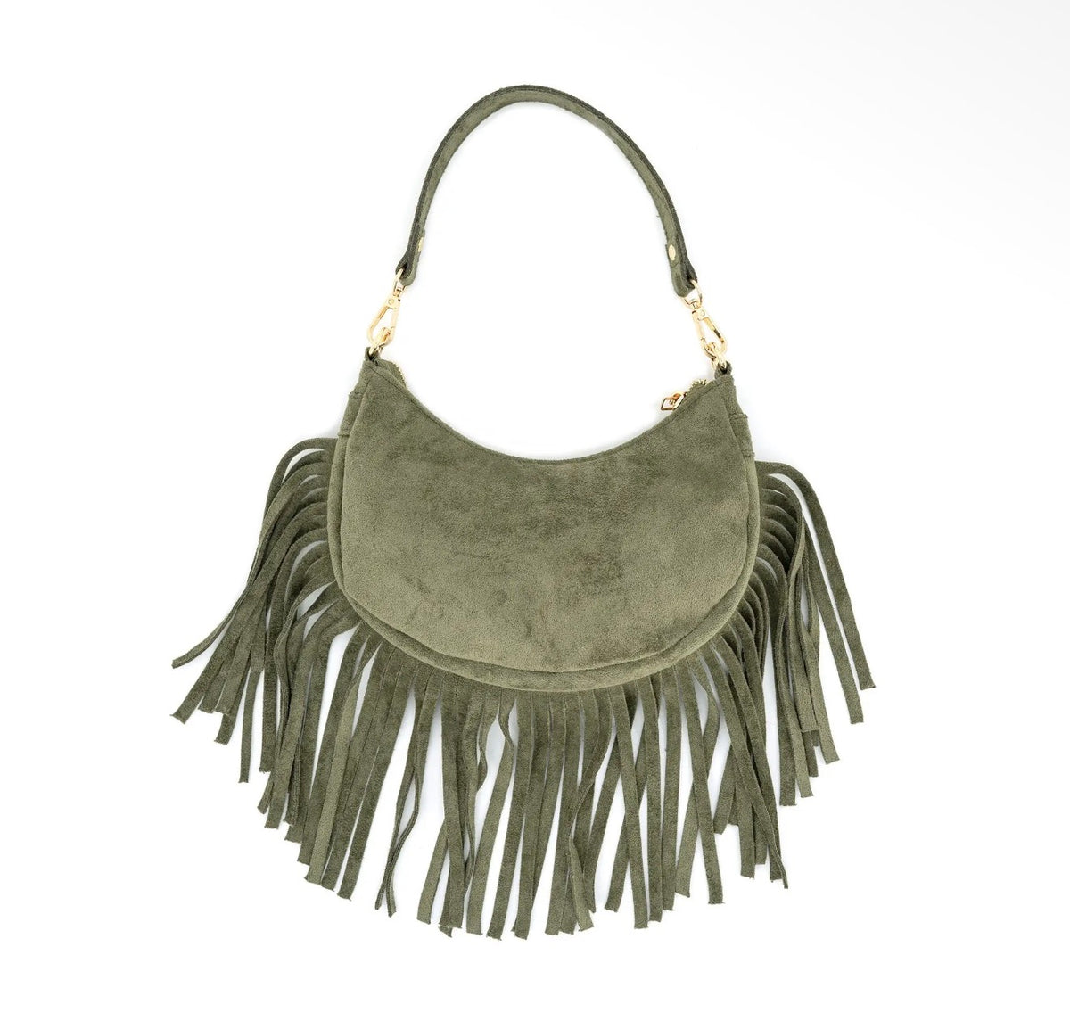 GIULIANA FRING BAG: OLIVE