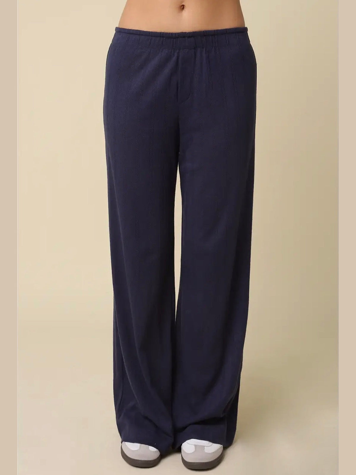 Baylee Cotton Lounge Pants - Navy