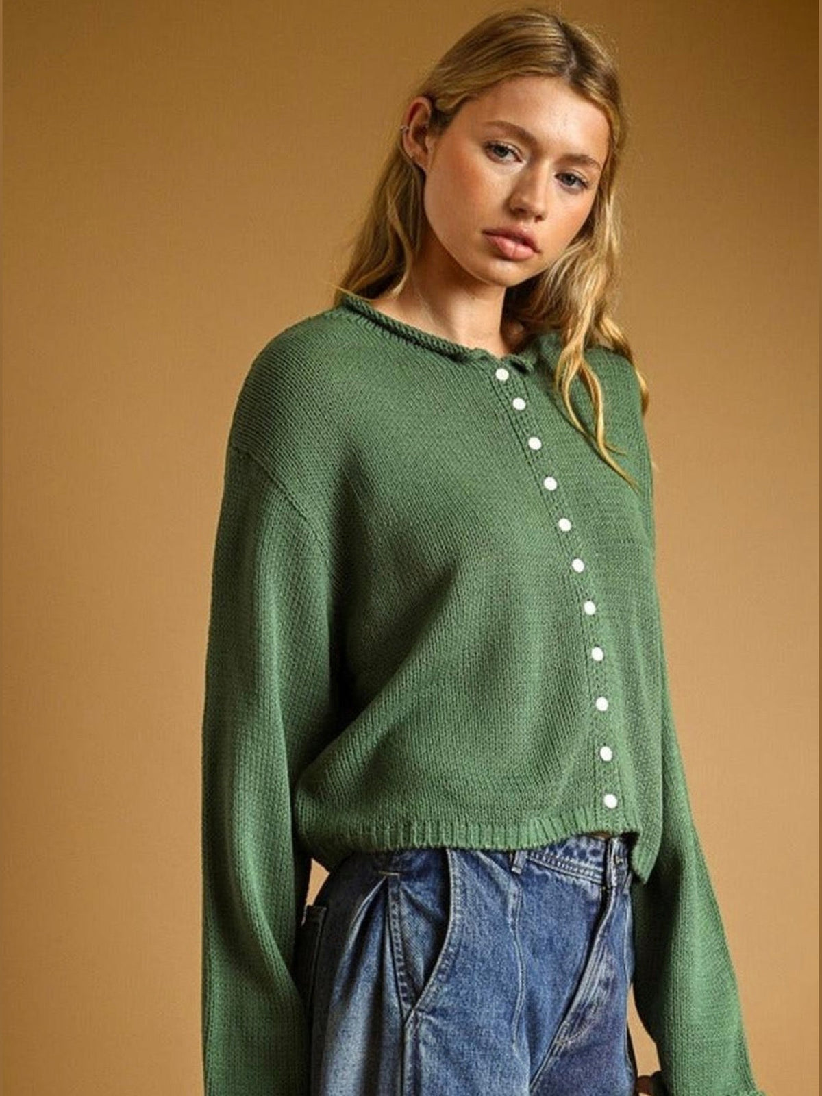 SHERRY BUTTON FRONT CARDIGAN
