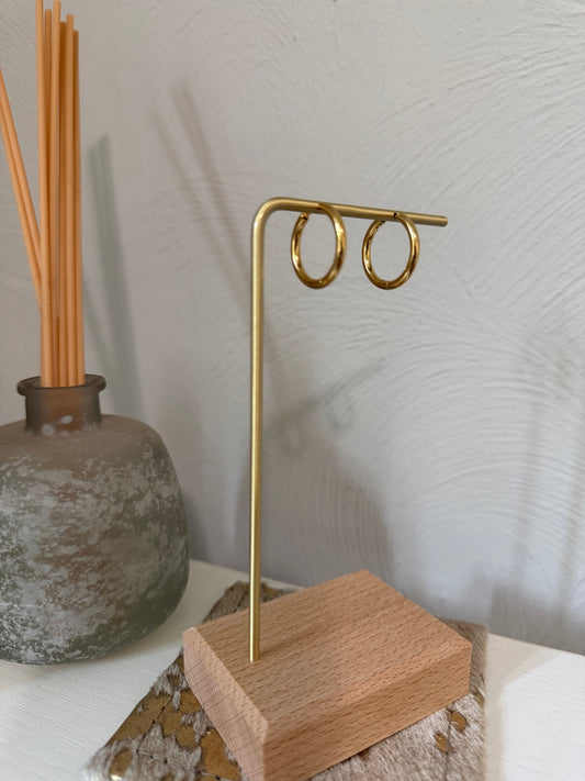 KEEP IT SIMPLE MEDIUM HOOP GOLD