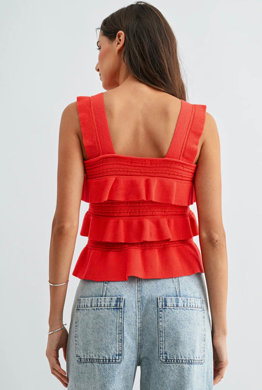 MONROE RUFFLED TOP