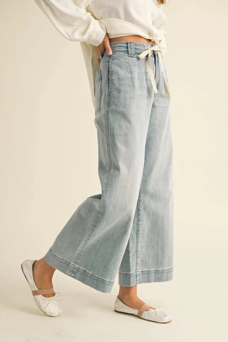 MARY TIE FRONT PANTS