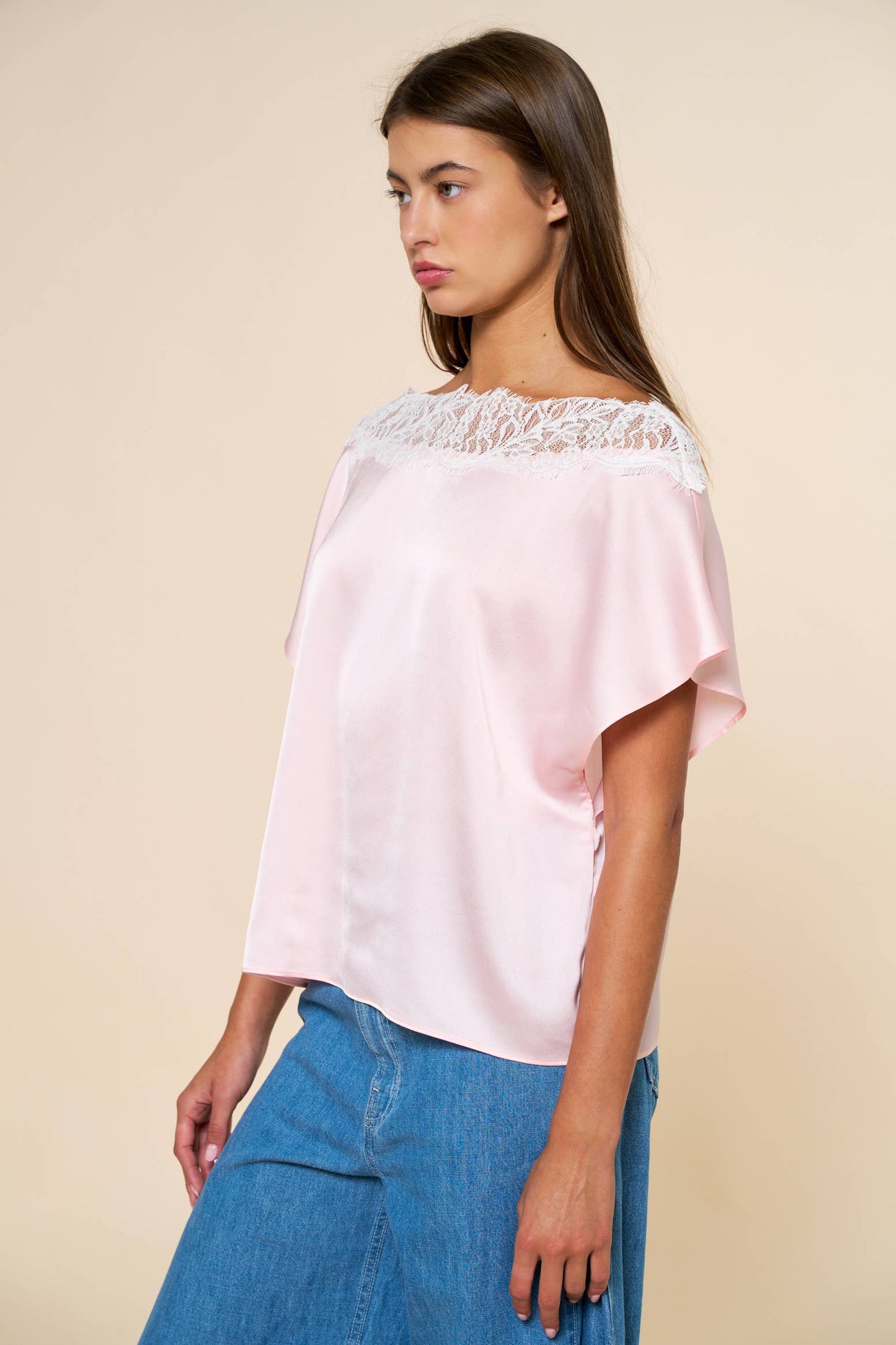 MICHELLE SATIN BLOUSE