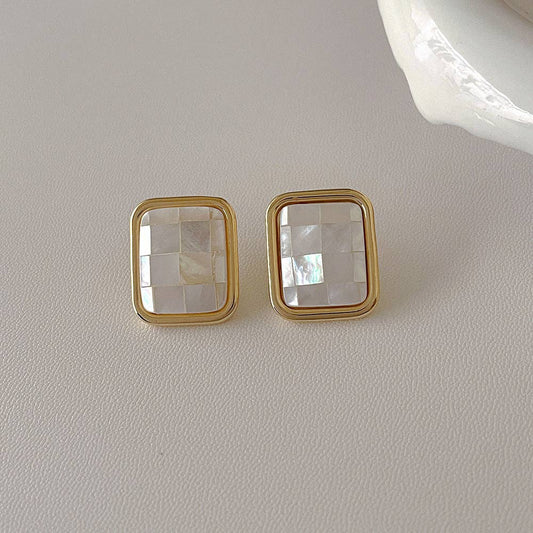 Natural Shell Stud Earrings