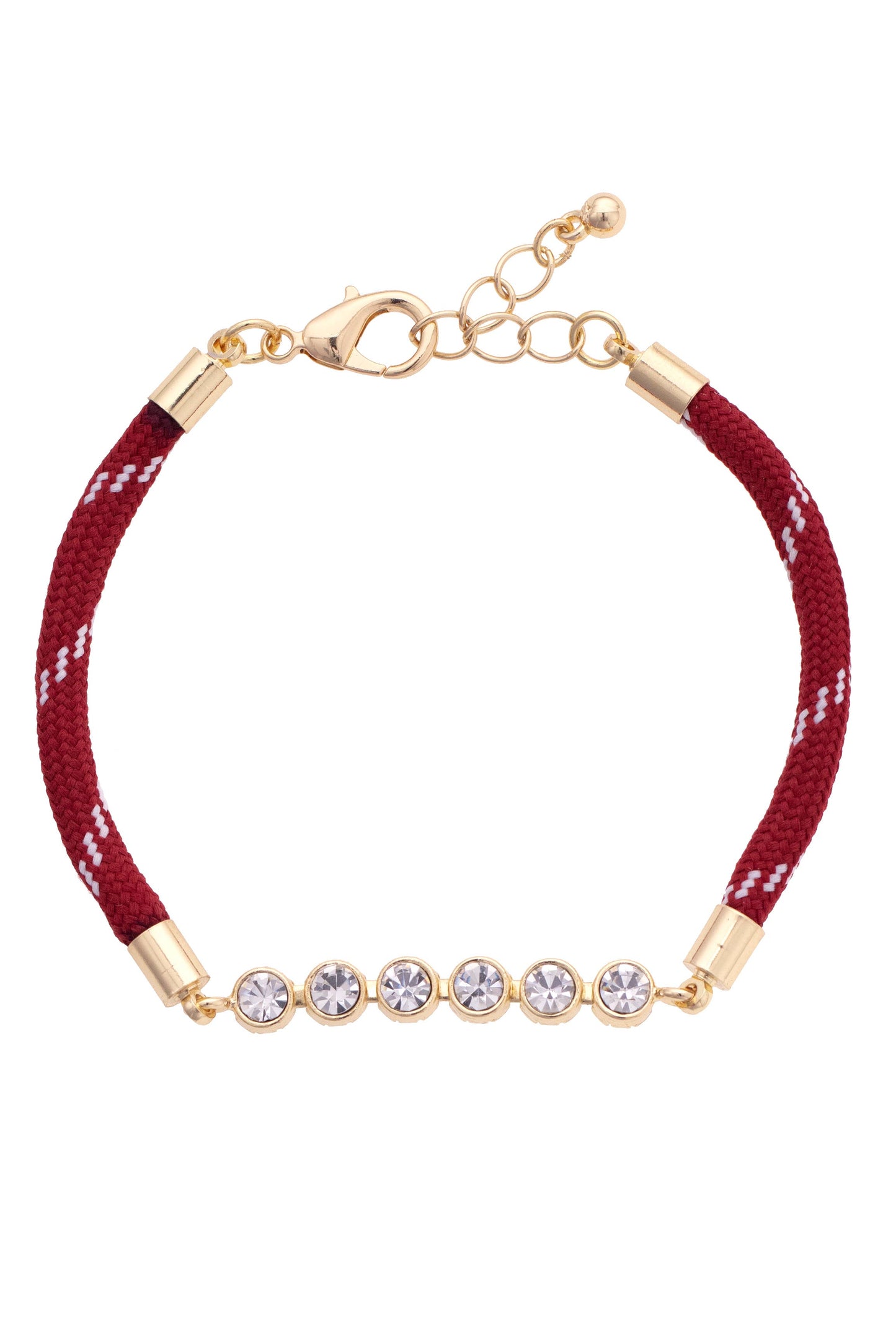 Betsy Paracord Tennis Bracelet: Crimson