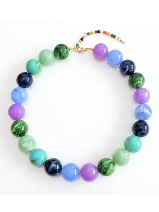 Multi-Tone Beaded Necklace