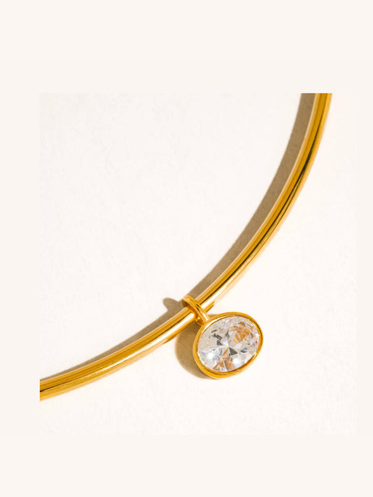 Campbell 18K Gold Non-Tarnish Classic CZ Choker