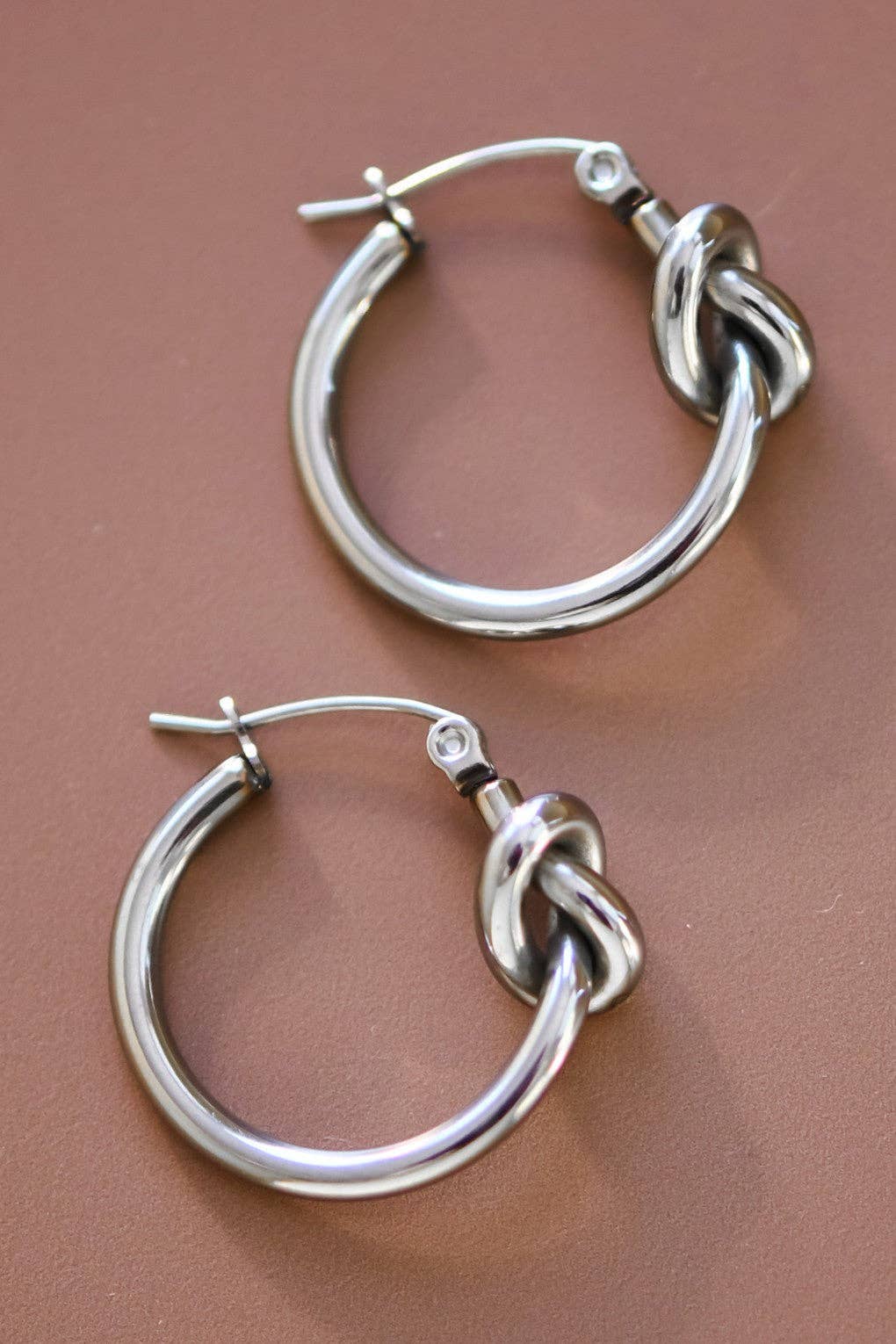 Tarnish-Resistant Waterproof Stainless Steel Hoop Earrings