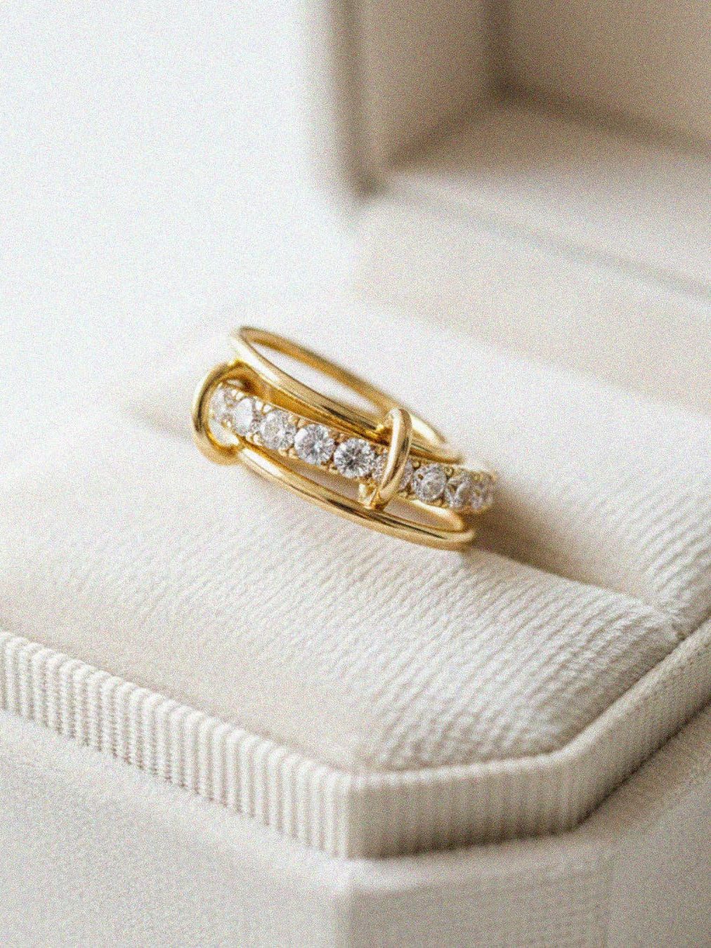 IT GIRL PAVE CROSSOVER RING