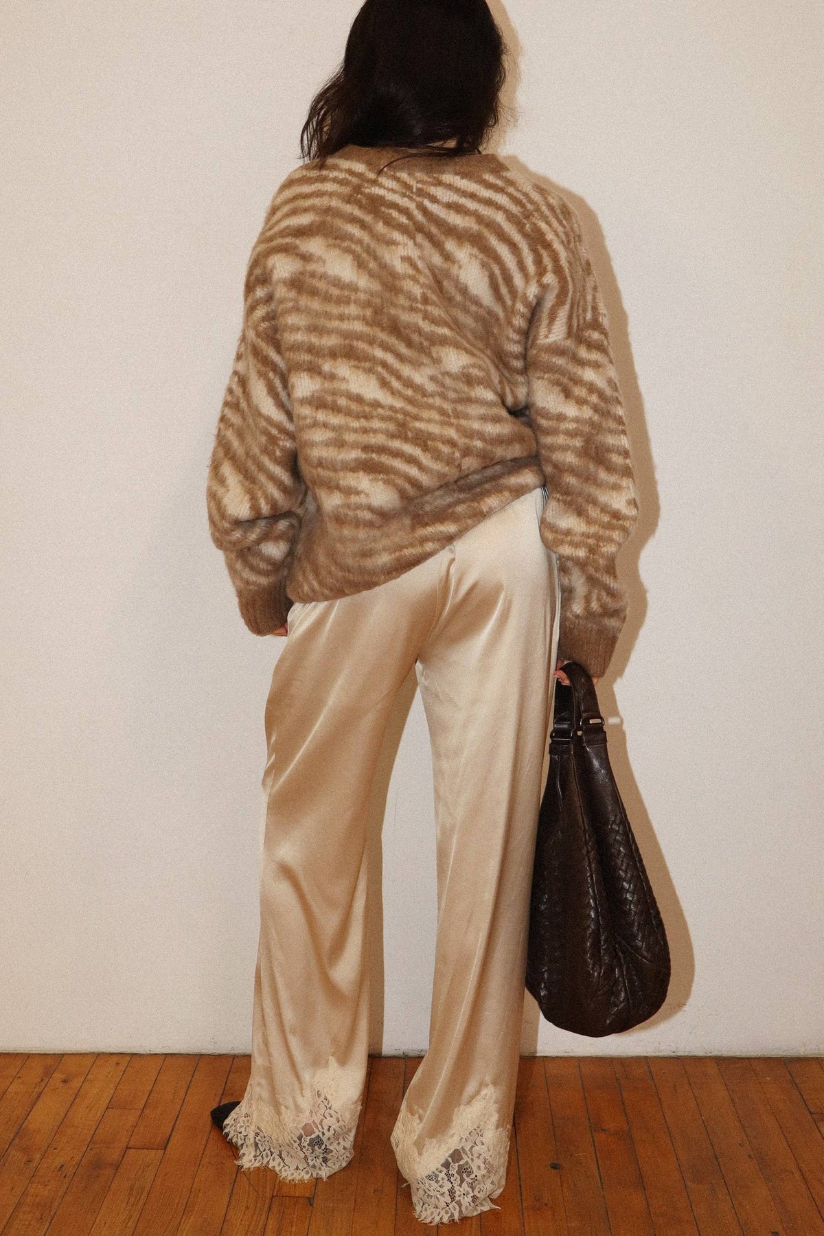 Brushed Zebra Knit Sweater