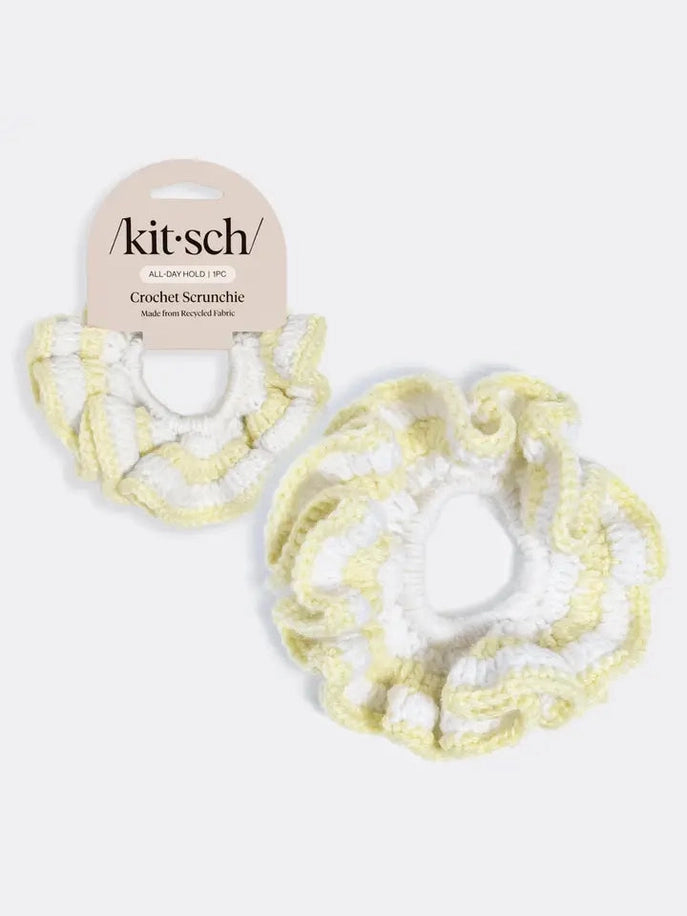 KITSCH CROCHET SCRUNCHIE BUTTER YELLOW