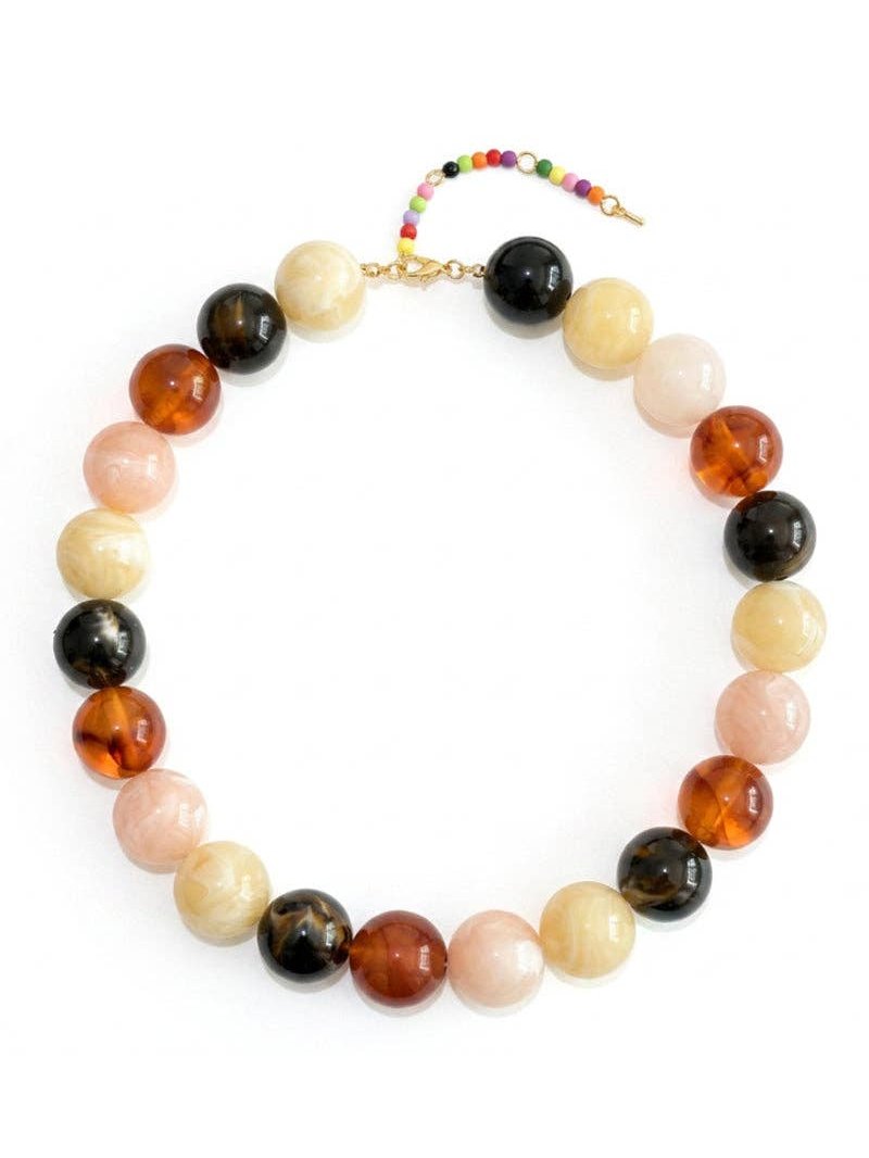 Multi-Tone Beaded Necklace