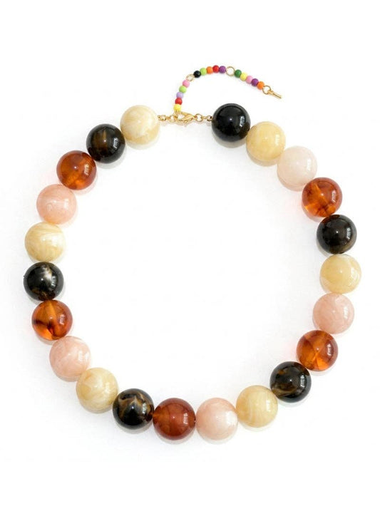 Multi-Tone Beaded Necklace