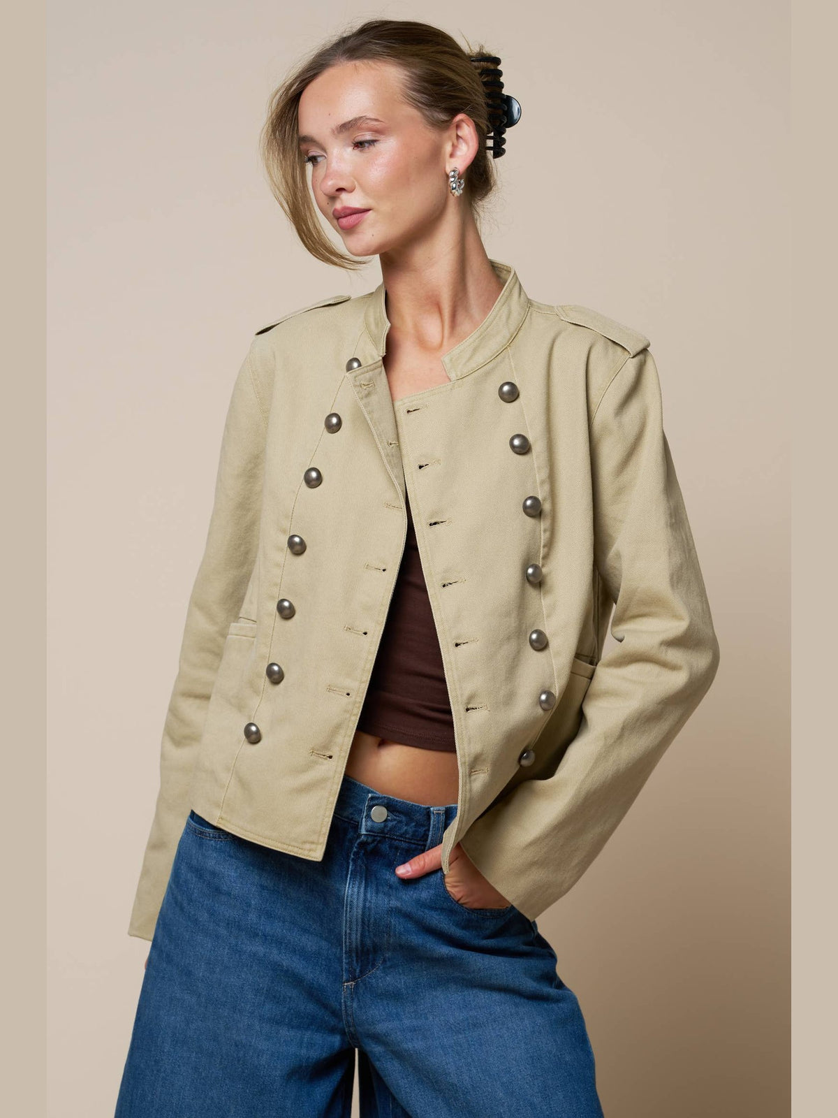 Double Breasted Napoleon Military Jacket