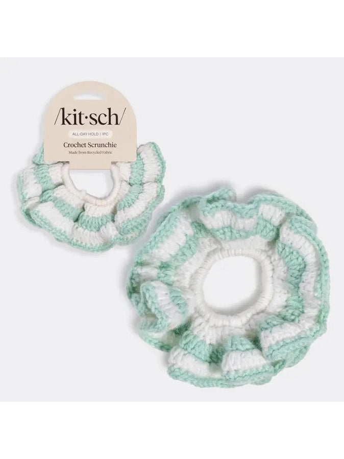 KITSCH CROCHET SCRUNCHIE SEAFOAM
