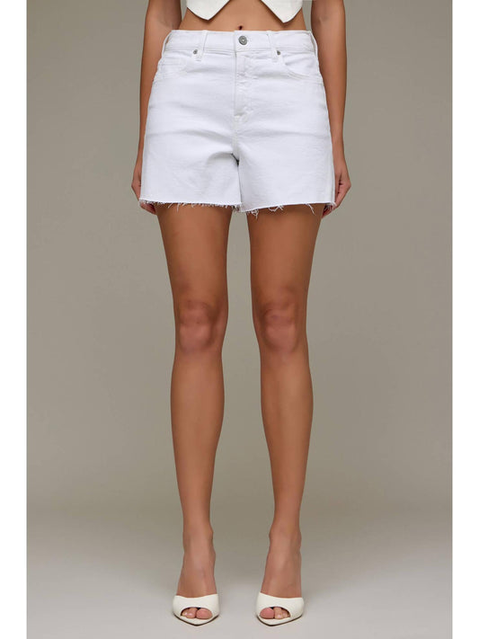 Abby White 4" Inseam A Line Shorts