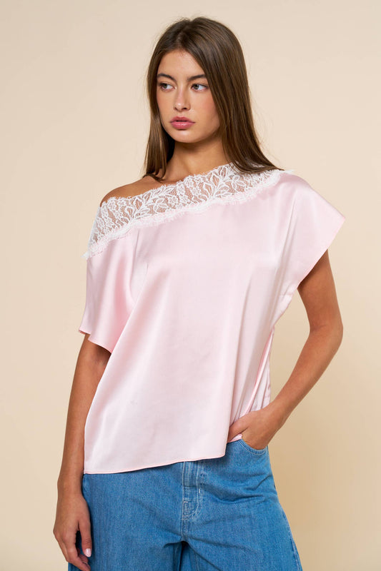 MICHELLE SATIN BLOUSE