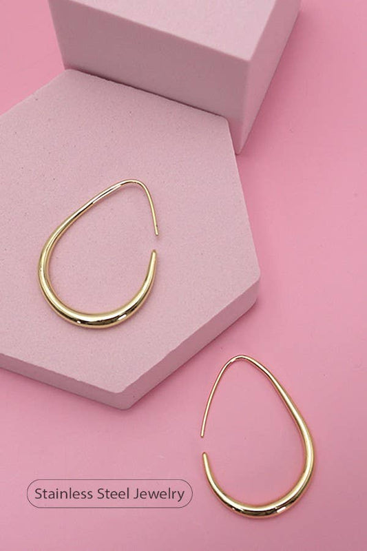 CHASIN' SUNSETS WATERPROOF HOOPS GOLD