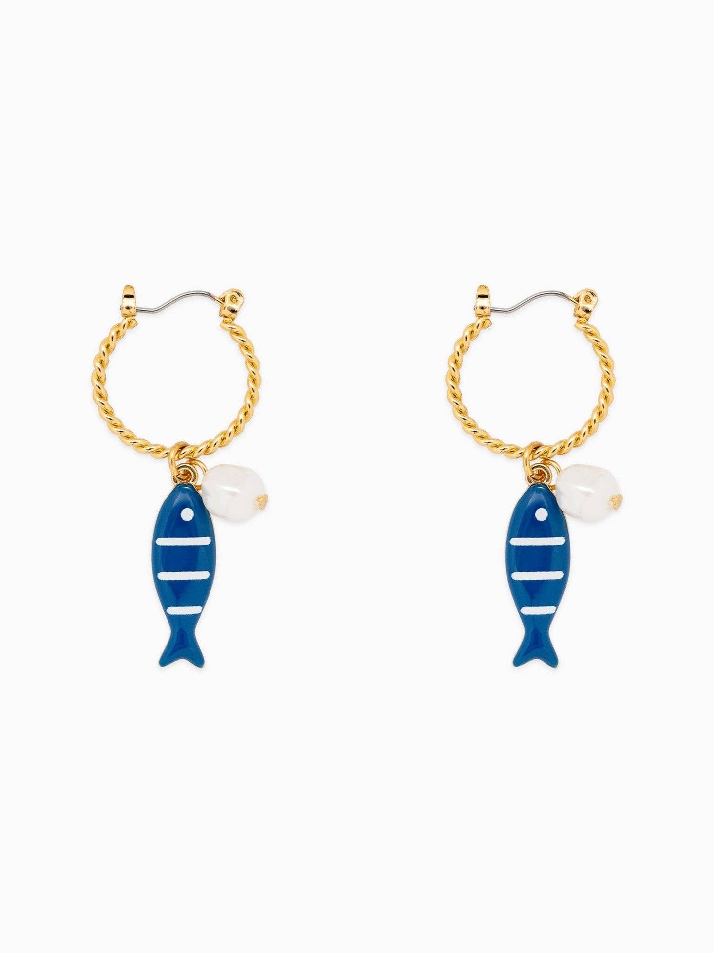 High Tide Blue Fish Earrings