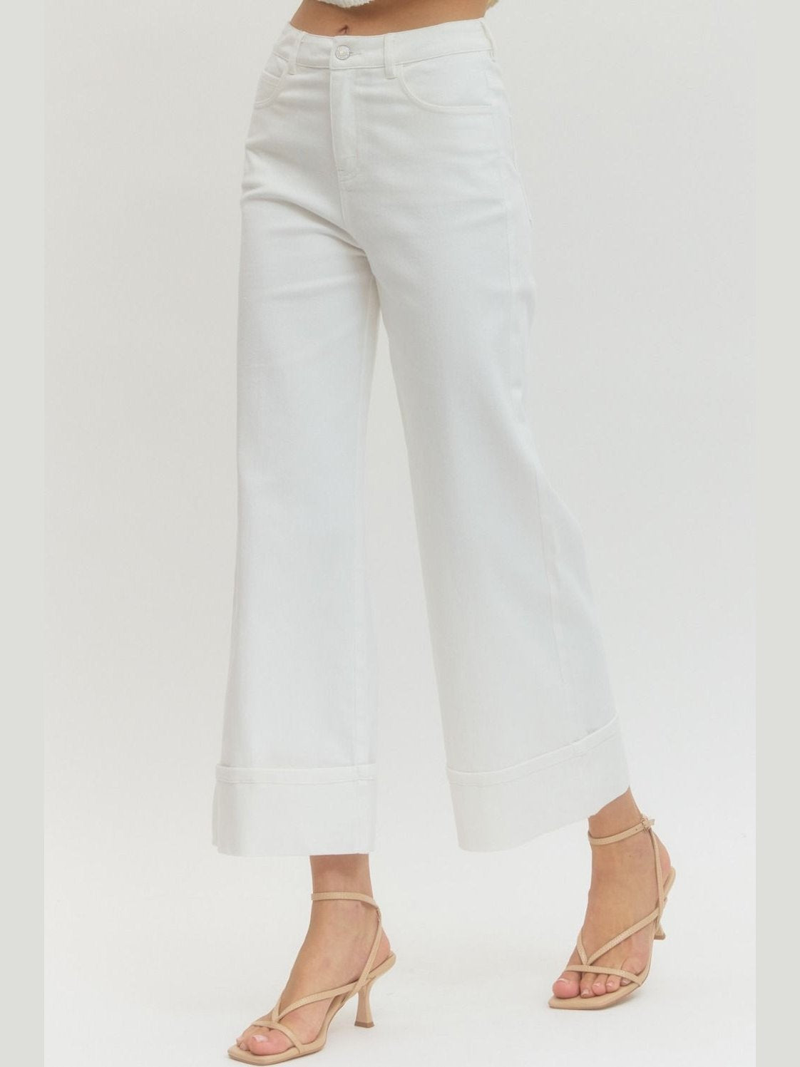 CECE WIDE CUFF JEANS