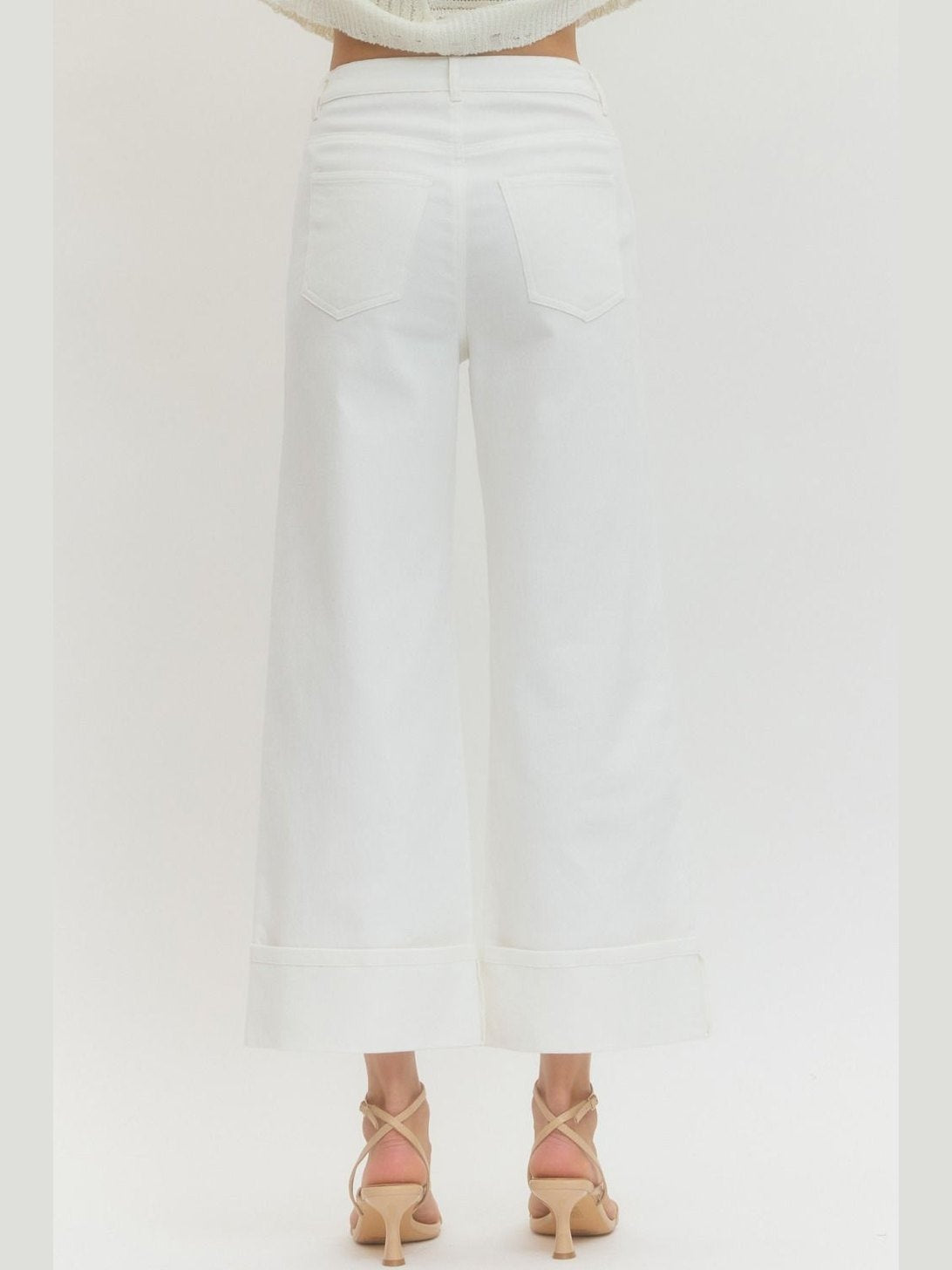 CECE WIDE CUFF JEANS