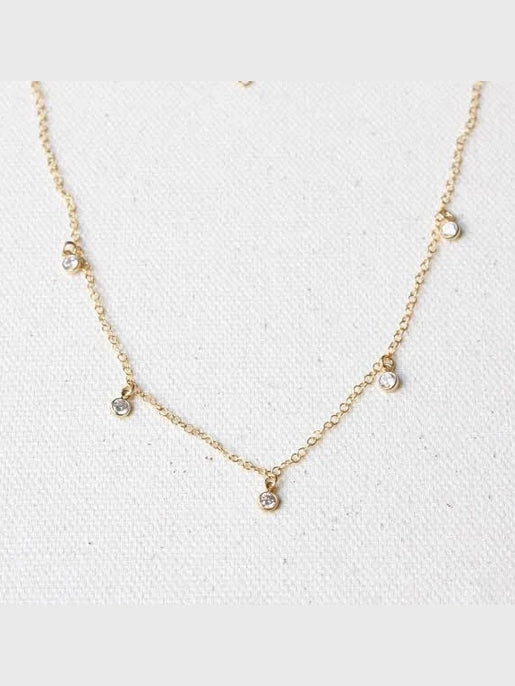 MADE YOU LOOK CZ NECKLACE GOLD