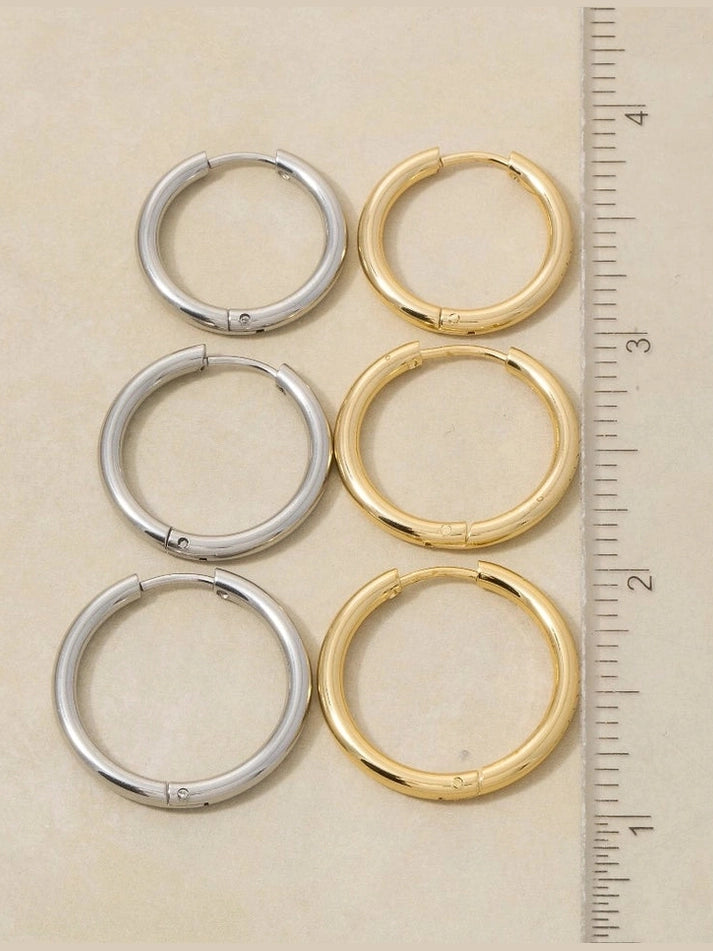 KEEP IT SIMPLE MEDIUM HOOP GOLD